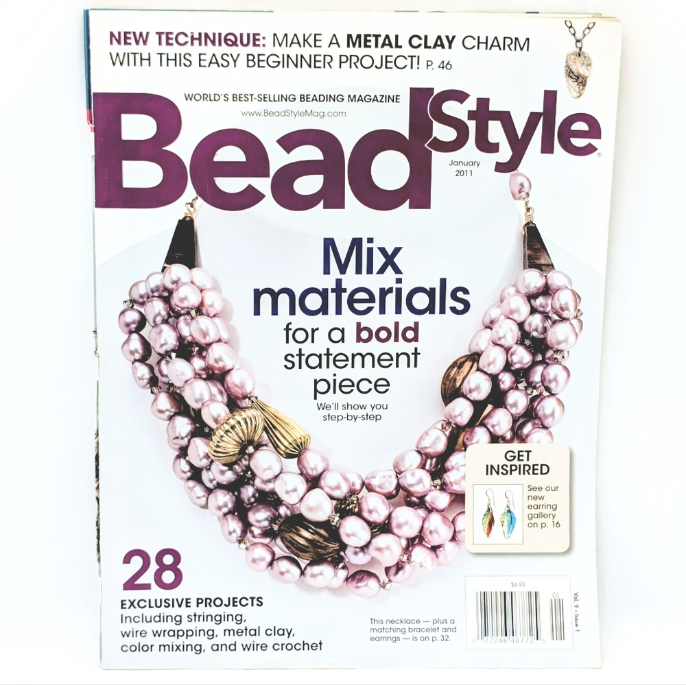 BeadStyle Magazine – January 2011 – Vol. 9 Issue 1 – Mix Materials Issue